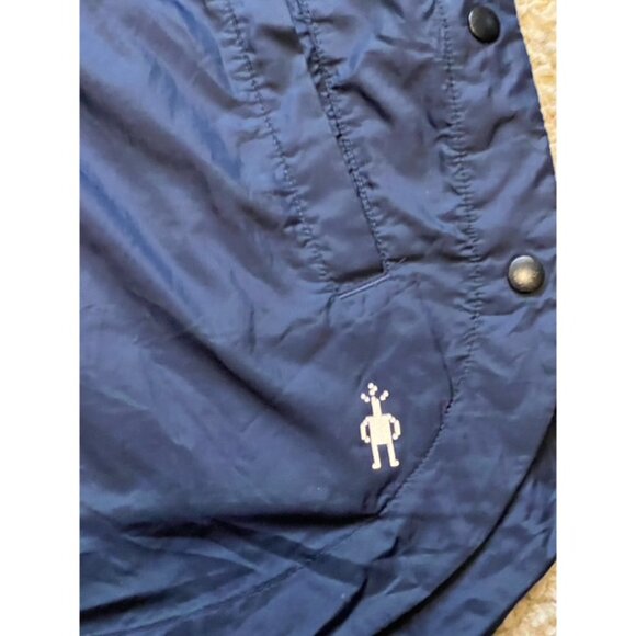 SmartWool Women's Navy Merino Sport Ultra Light Anorak Jacket Size Large L EUC - Picture 2 of 5